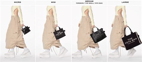 marc jacobs tote bag sizes|marc jacobs size chart.